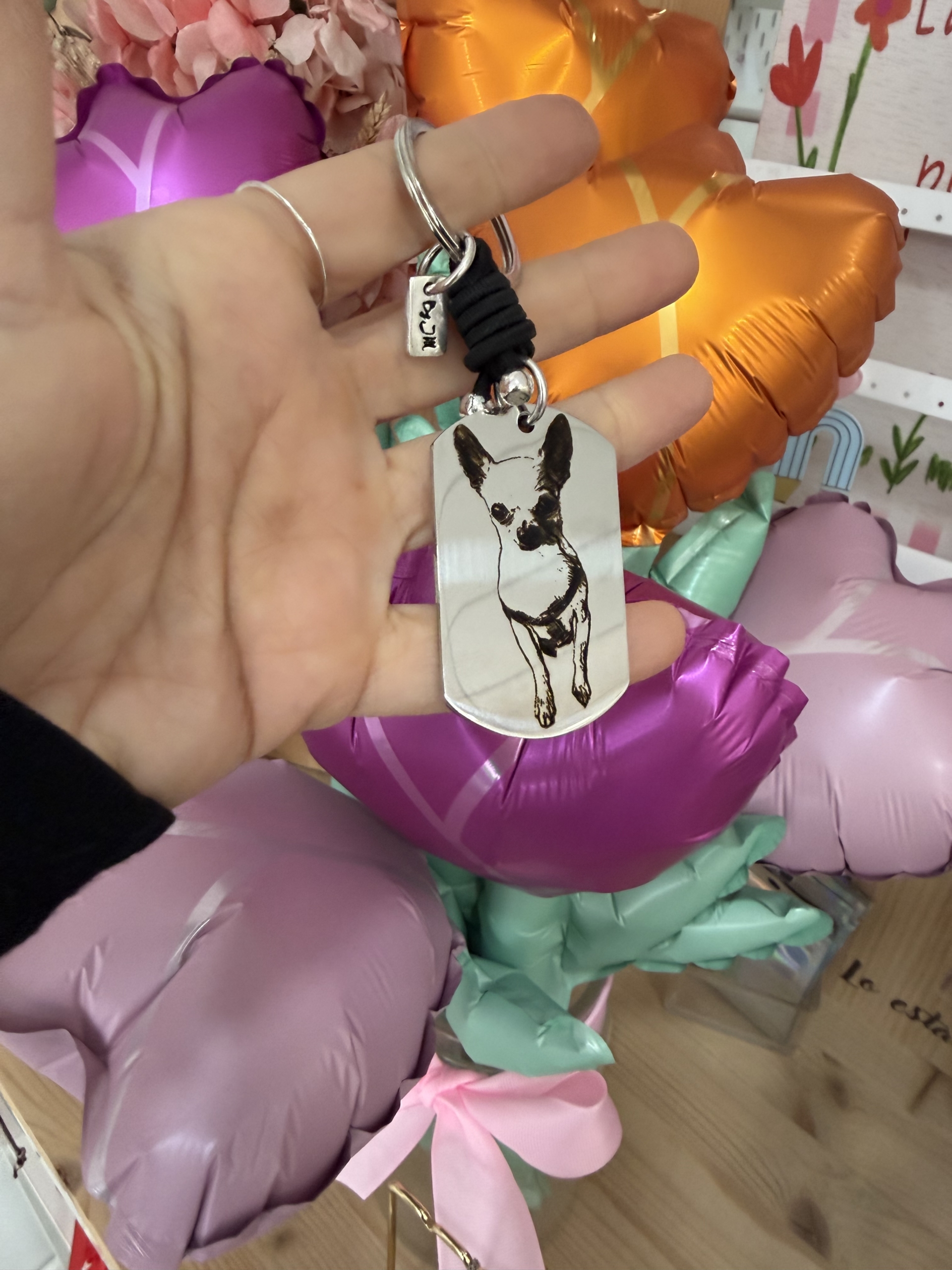 Llavero con fotograbado